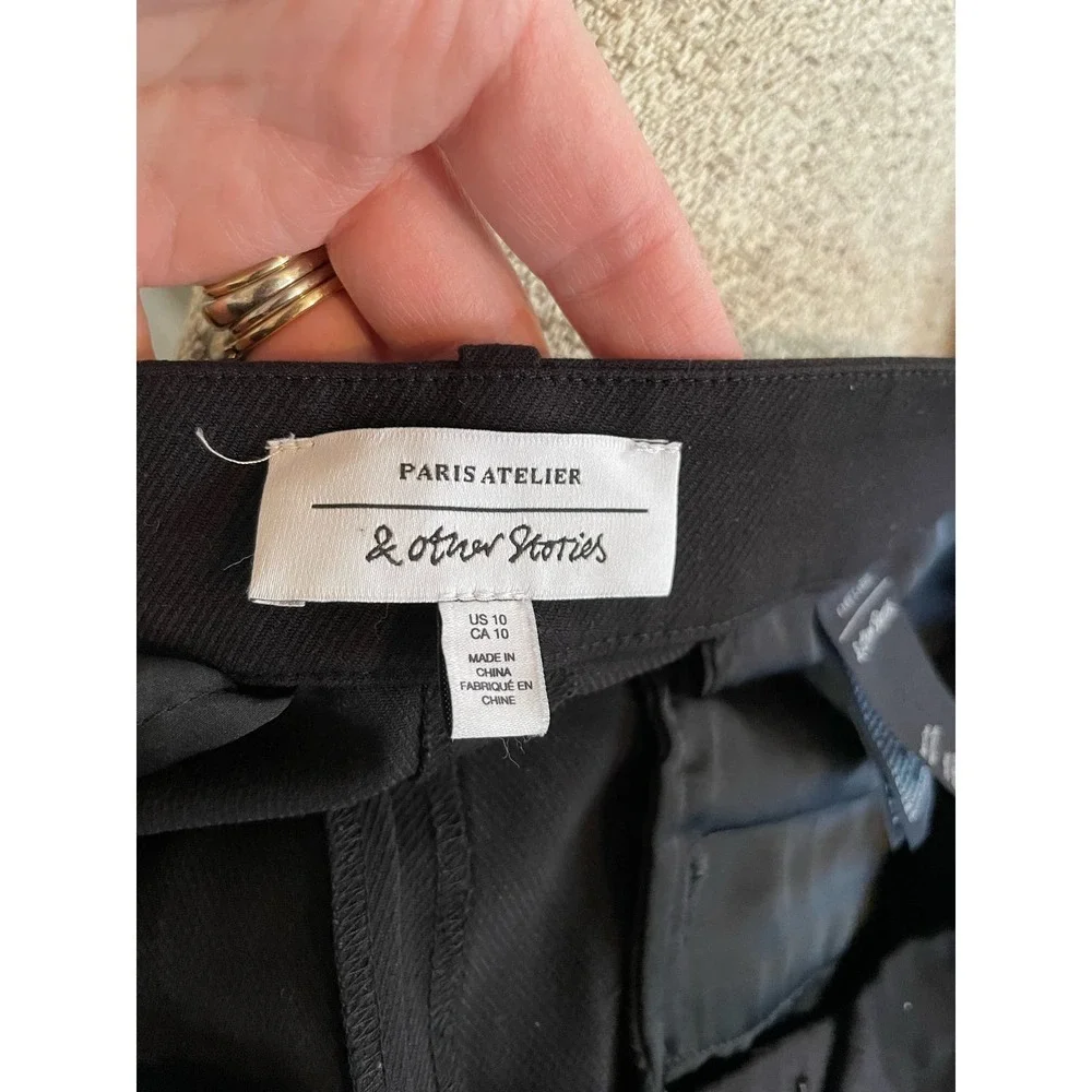 & Other Stories Paris Atelier Black Pants - Picture 6 of 8